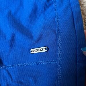 Cherokee form, skinny straight, leg joggers, small petite royal blue